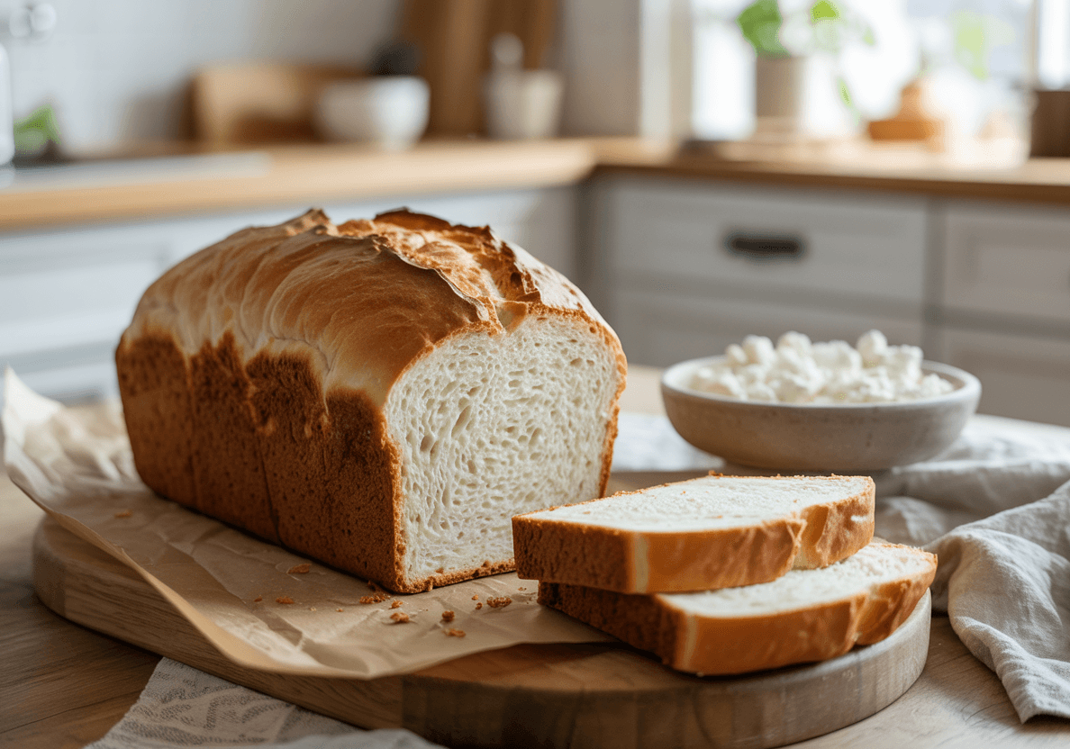 High Protein Cottage Cheese Bread