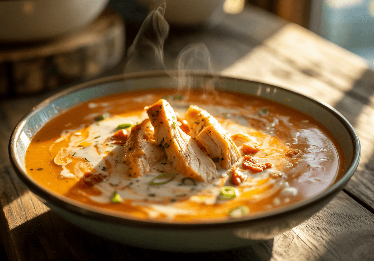 Keto Buffalo Chicken Soup (Spicy & Creamy Low-Carb Comfort Bowl)