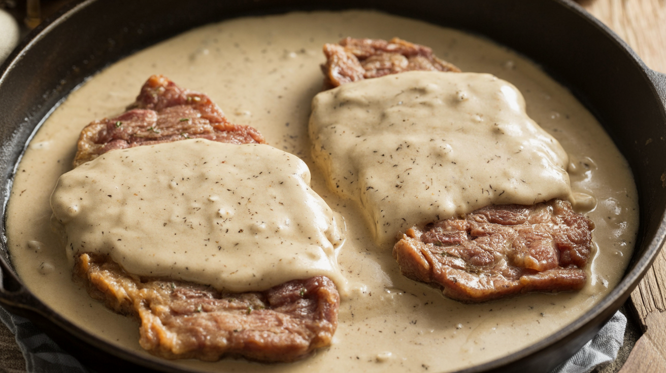 Keto Chicken Fried Steak (No Breading)