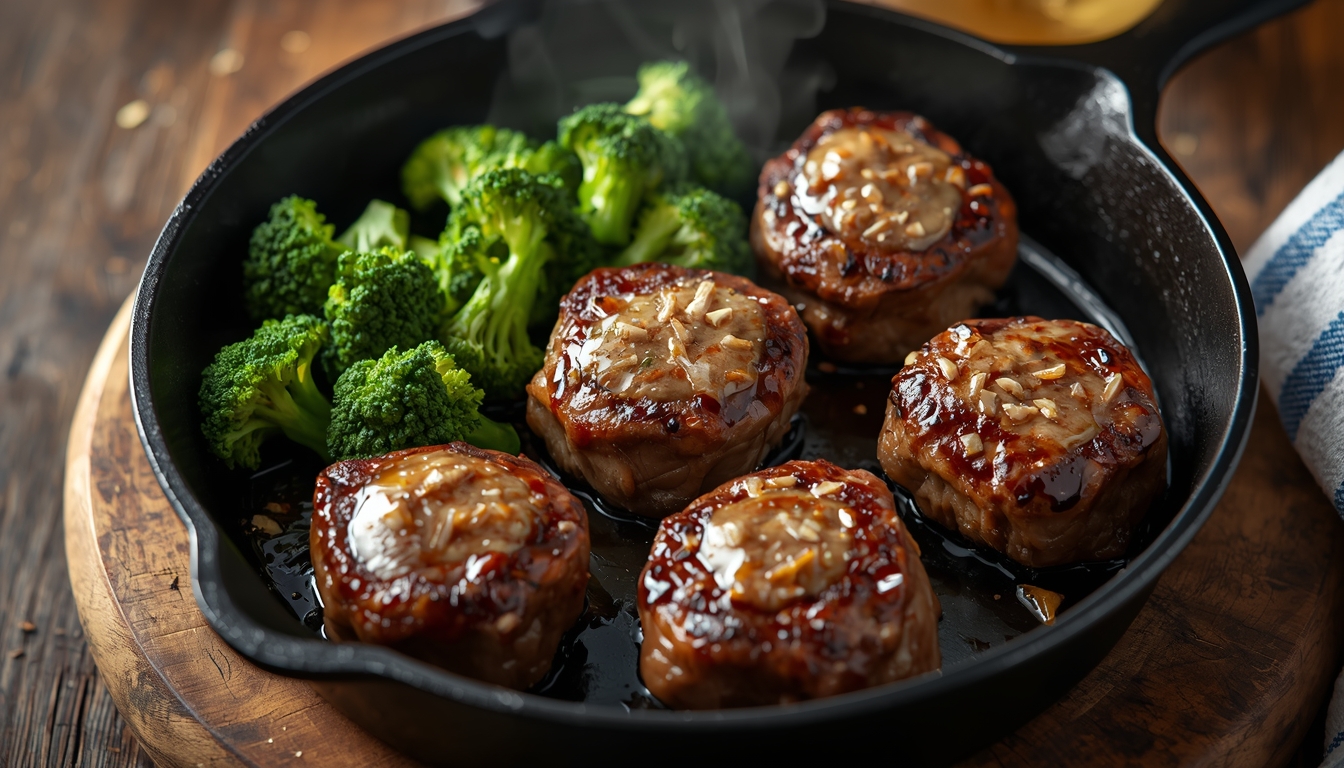 Keto Garlic Butter Steak Bites with Broccoli (20 Minutes)