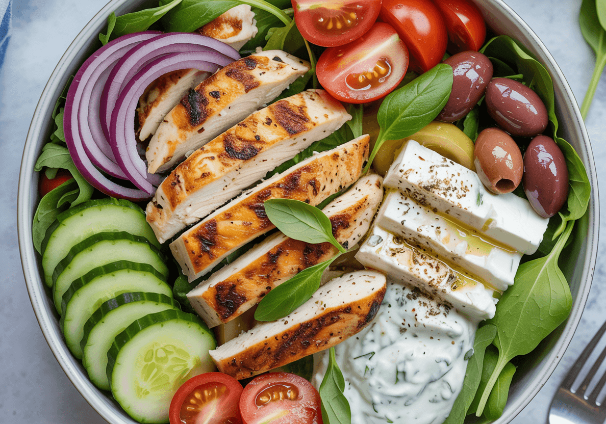 Keto Greek Chicken Bowls