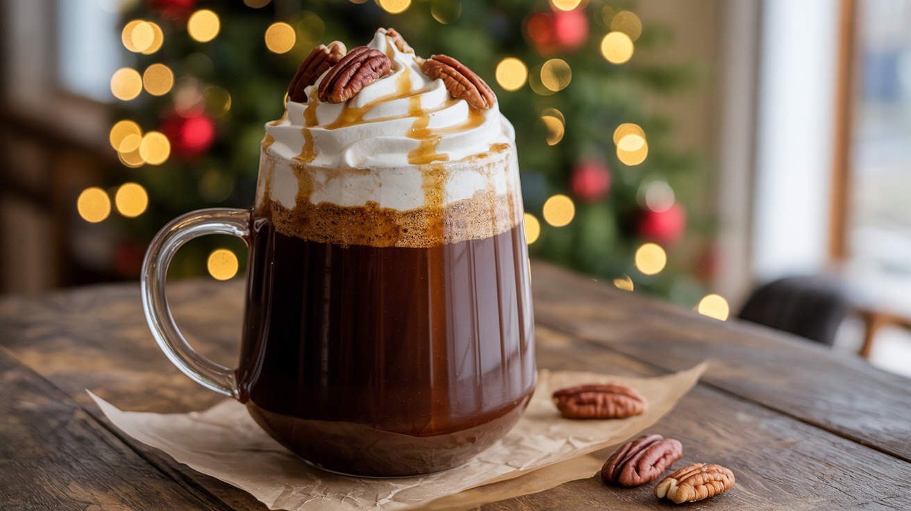 Keto Maple Pecan Christmas Coffee (Sugar-Free Holiday Latte)