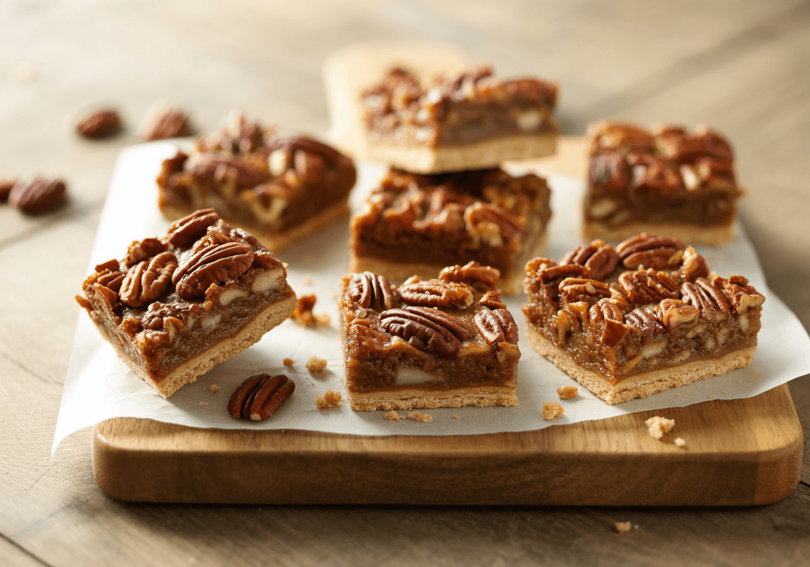 Keto Pecan Pie Bars – Low Carb Dessert Squares