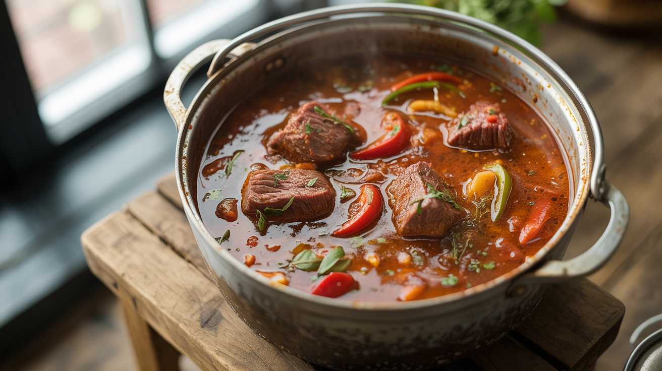 Keto Spicy Fire-Roasted Tomato Beef Stew