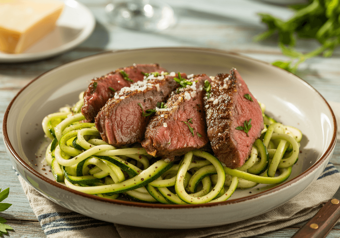 Keto Steak & Zoodles