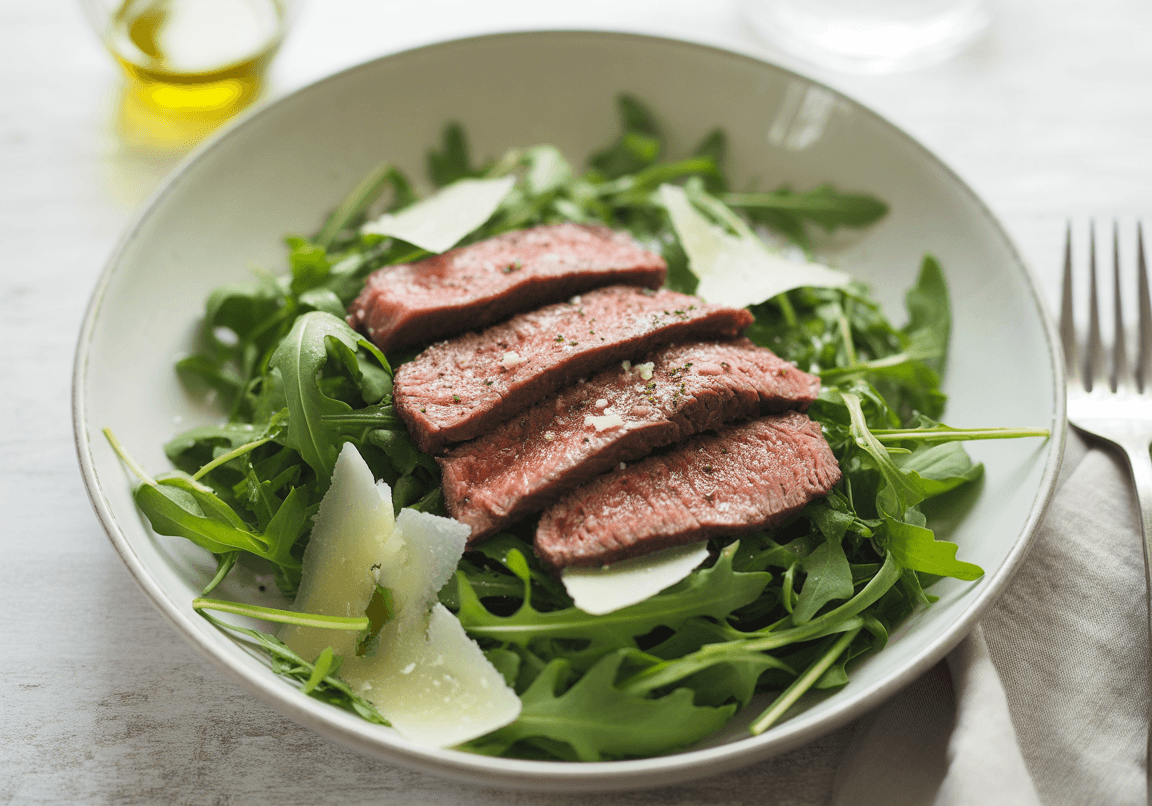 Steak & Arugula Salad with Parmesan