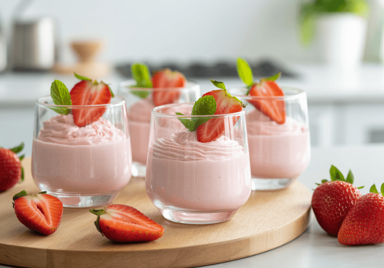 Keto Strawberry Cheesecake Mousse Keto Strawberry Cheesecake Mousse