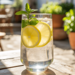 Keto Sparkling Lemon Ginger Cooler