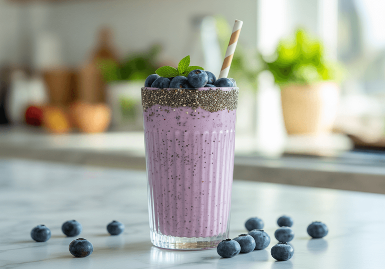 Keto Blueberry Almond Smoothie Keto Blueberry Almond Smoothie
