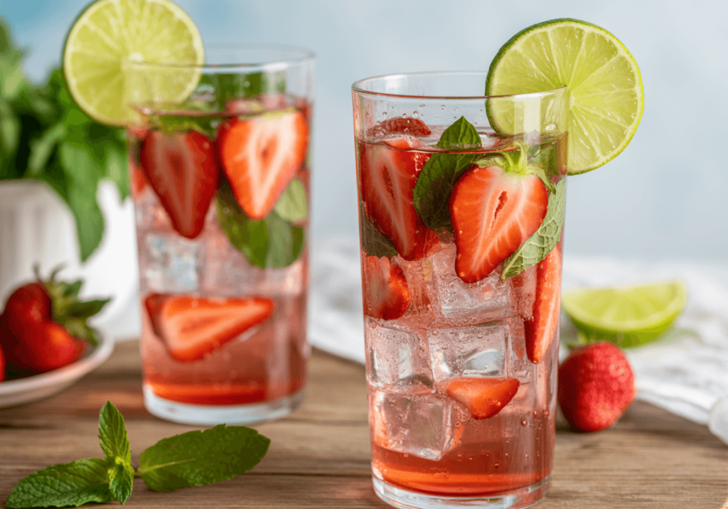 Keto Strawberry Mint Cooler