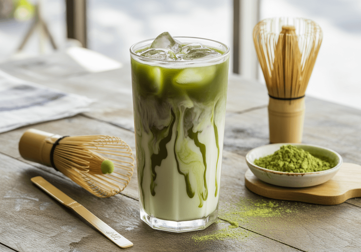 Keto Iced Matcha Latte
