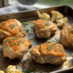 Keto Crispy Garlic Parmesan Chicken Thighs