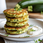 Keto Zucchini & Cheese Breakfast Fritters