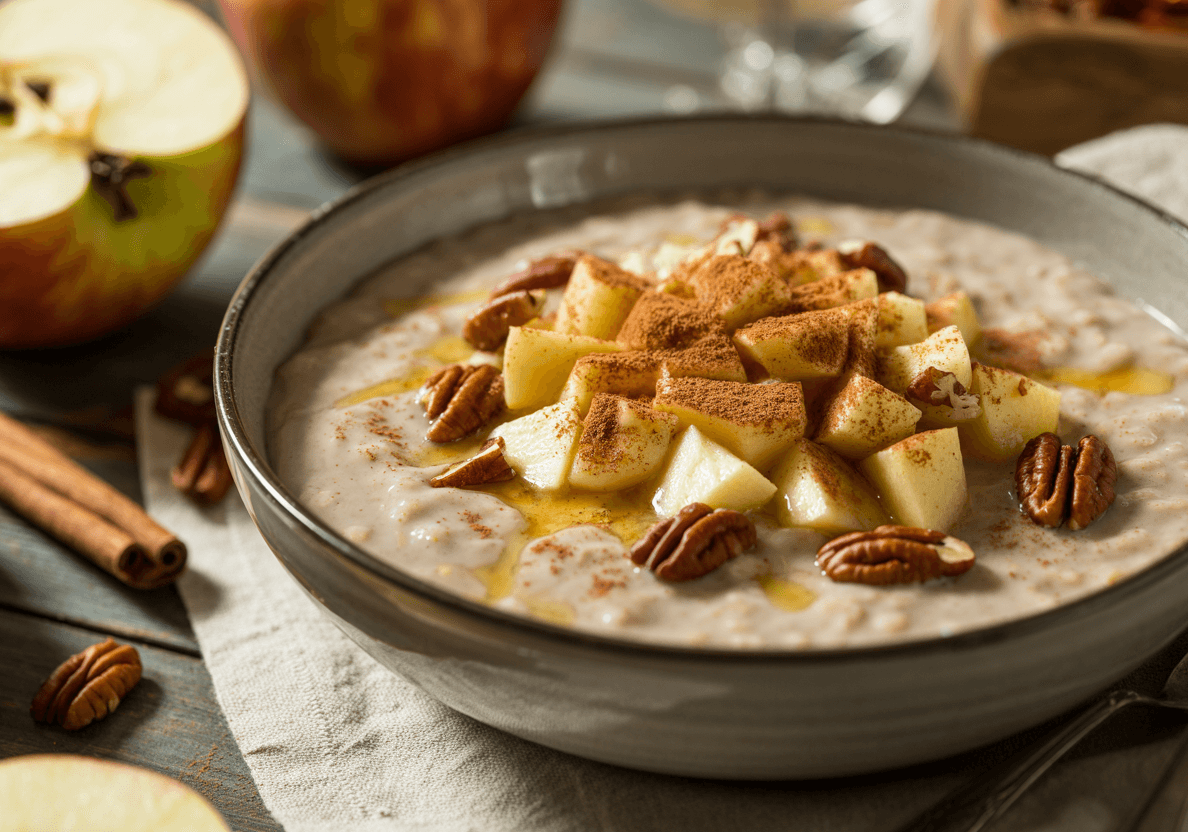 Keto Apple Cinnamon Breakfast Porridge