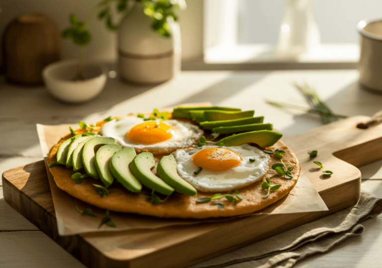 Keto Breakfast Flatbread (Easy Low-Carb Morning Bread)