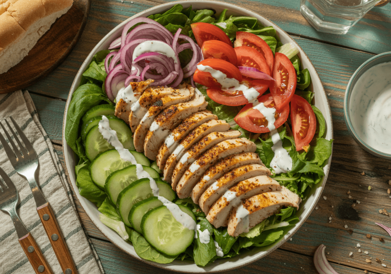 Keto Chicken Shawarma Salad Bowl