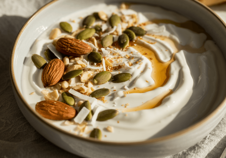 Keto Coconut Yogurt Bowl with Toasted Nuts & Seeds