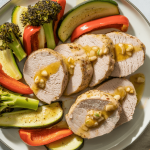 Keto Garlic Butter Pork Tenderloin with Roasted Veggies