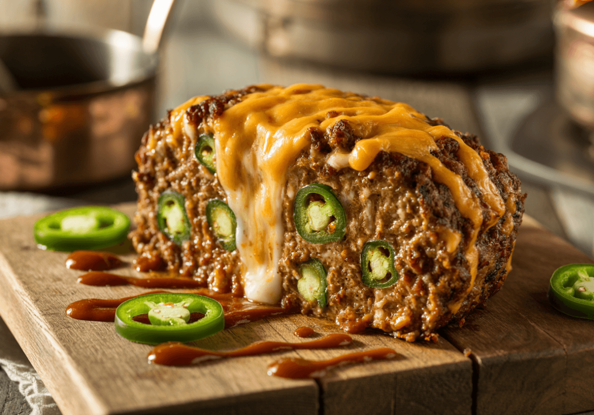 Keto Jalapeño Cheddar Meatloaf – Spicy, Cheesy, and Perfectly Moist