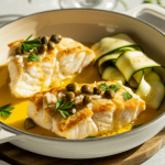 Keto Lemon Butter Cod with Crispy Capers