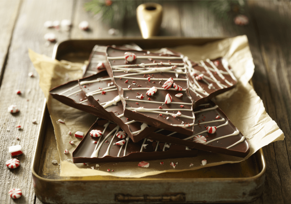 Keto Peppermint Chocolate Bark