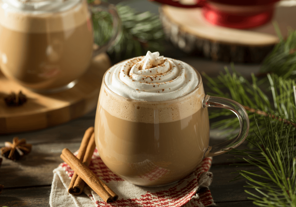 Keto Spiced Eggnog Latte (Holiday Edition)