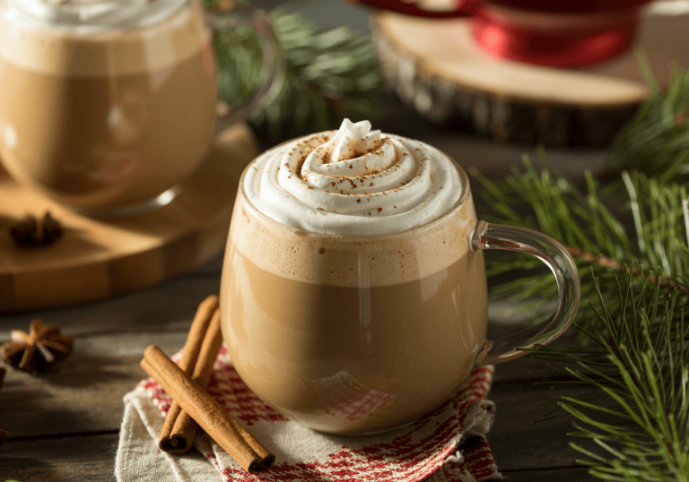 Keto Spiced Eggnog Latte (Holiday Edition)