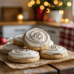 Keto Sugar Cookies with Vanilla Frosting