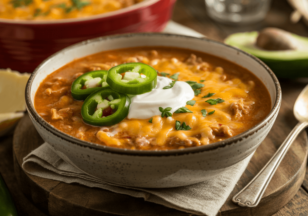 Keto Taco Soup – Creamy, Cheesy & Full of Flavor