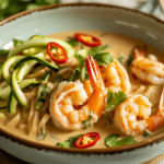 Keto Thai Coconut Shrimp Bowl