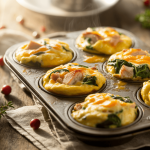 Keto Turkey & Spinach Egg Muffins (Thanksgiving Breakfast Edition)