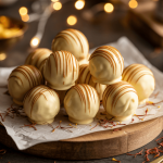 Keto White Chocolate Saffron Truffles