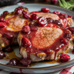 Keto Cranberry Glazed Pork Chops (Sugar-Free)