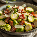 Keto Warm Brussels Sprout & Bacon Winter Salad