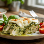 Keto Creamy Pesto Chicken Bake (Rich, Cheesy & Low-Carb)