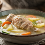 Keto Creamy Winter Vegetable Chicken Soup