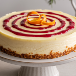 Keto Cranberry Orange Cheesecake