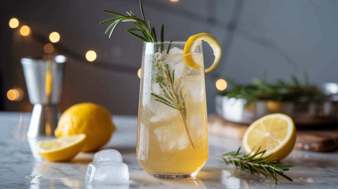 Keto Winter Citrus Sparkler (Low-Carb Holiday Mocktail)
