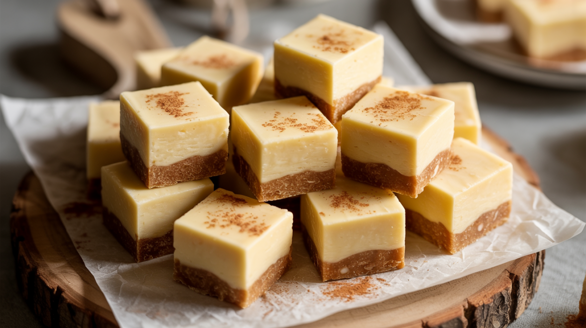 Keto White Chocolate Gingerbread Fudge