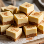 Keto White Chocolate Gingerbread Fudge