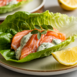 Keto Smoked Salmon & Herb Créme Lettuce Wraps