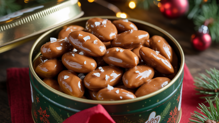 Keto Salted Caramel Almond Clusters (Holiday Tin Edition)