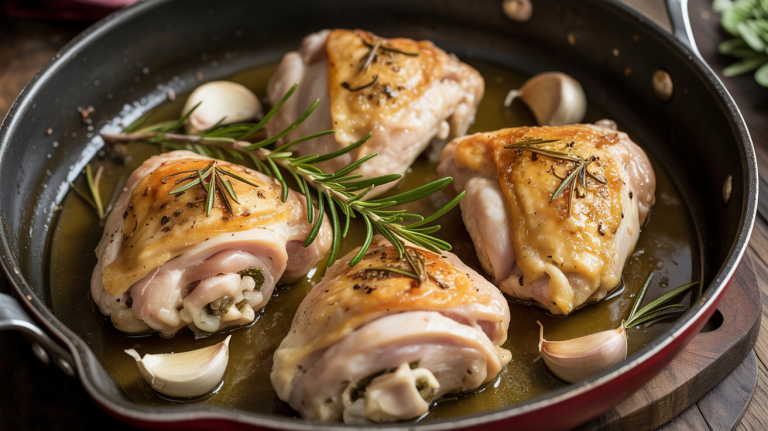 Keto Rosemary Garlic Chicken with Holiday Pan Sauce Keto Rosemary Garlic Chicken with Holiday Pan Sauce