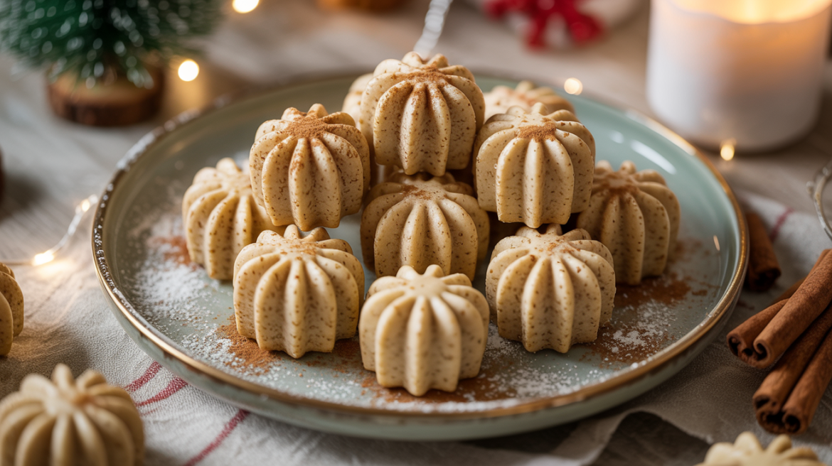Keto Cinnamon Sugar “Snowflake” Cookie Bites