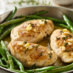 Keto Lemon Butter Chicken & Green Beans