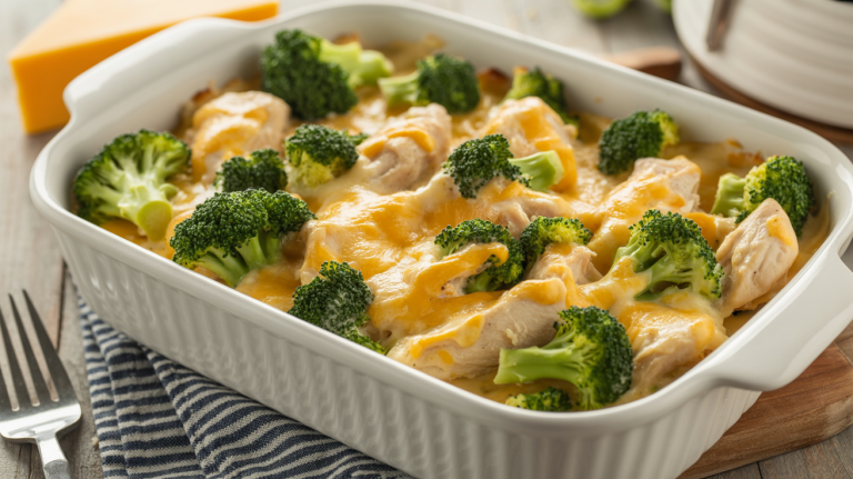 Keto Broccoli Cheddar Chicken Bake (Family Favorite)