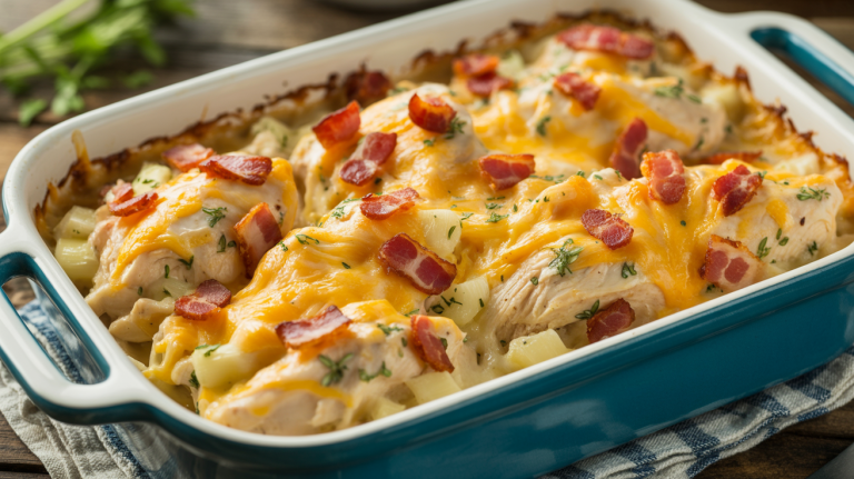 Keto Cheesy Ranch Chicken Casserole Keto Cheesy Ranch Chicken Casserole
