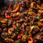 Keto Smoky Beef & Roasted Pepper Hash