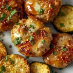 Keto Garlic Lime Chicken Bites with Crispy Zucchini Rounds