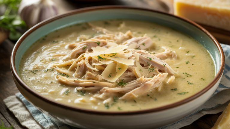 Keto Creamy Garlic Parmesan Chicken Soup Keto Creamy Garlic Parmesan Chicken Soup